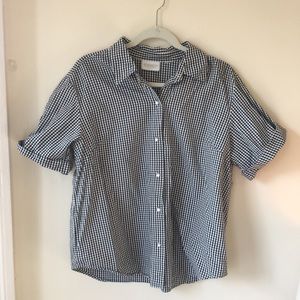 Black and white gingham top!